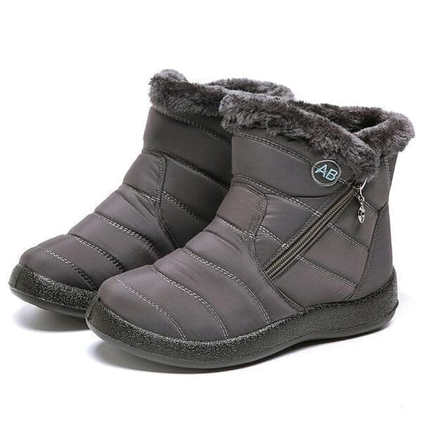 AnneBe - Bota Confort Flex Aveludada Inverno FEMININO - CALÇADOS - BOTA AVELUDADA Dashui Cinza 35