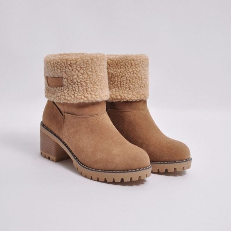 Bota Feminina Dobrável 2 em 1 FEMININO - CALÇADOS - BOTA DOBRÁVEL Dashui 35 Bege