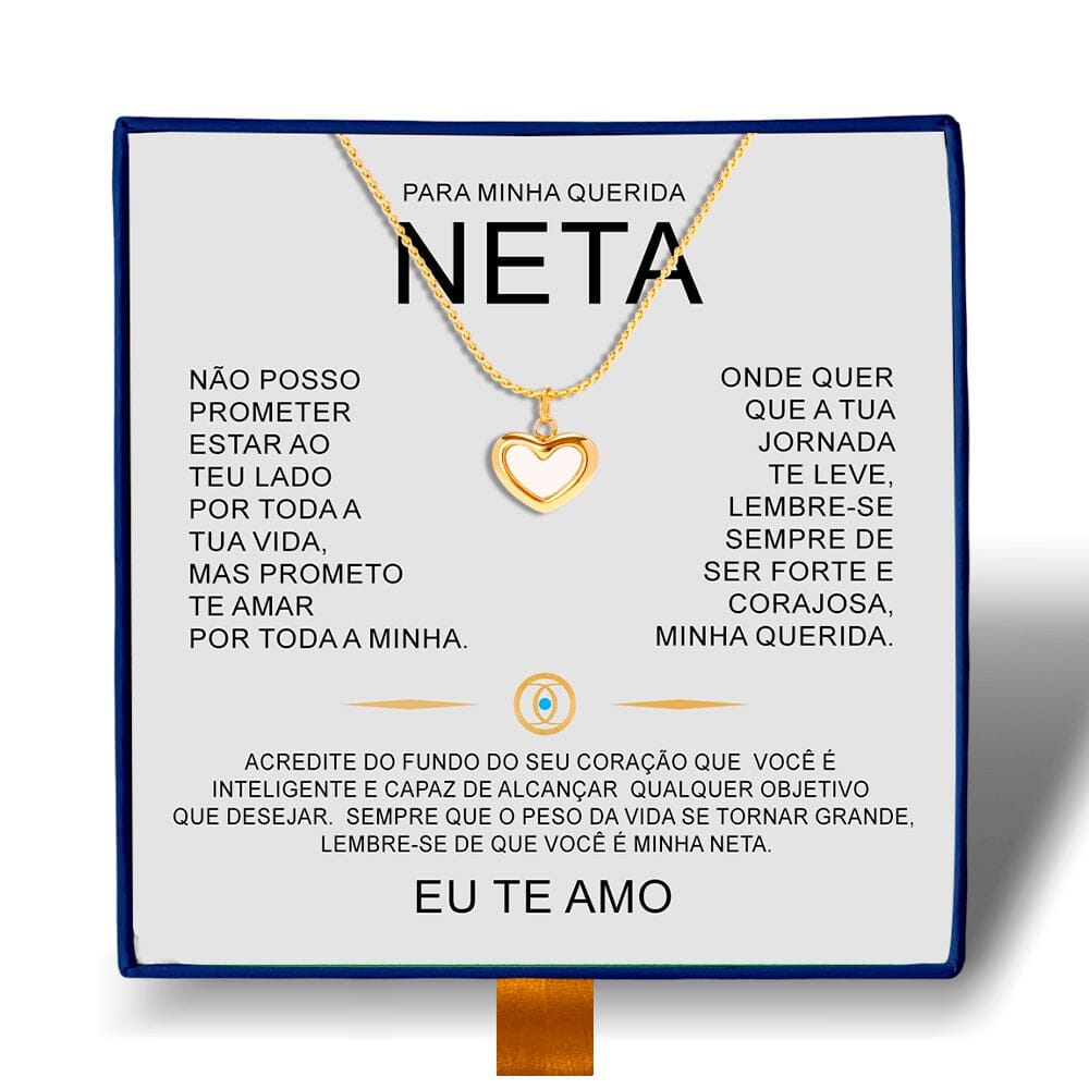 Colar Amor Eterno com Pérola – Presente para Neta FEMININO - ACESSÓRIOS - COLAR 3 NETA Dm Stores