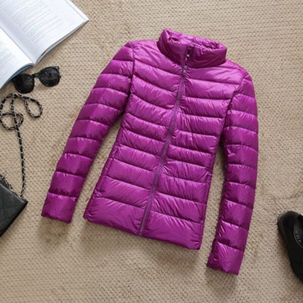Jaqueta Feminina Ultra Ligth Down FEMININO - VESTUÁRIO - JAQUETA PUFFER Dm Stores Lilás PP