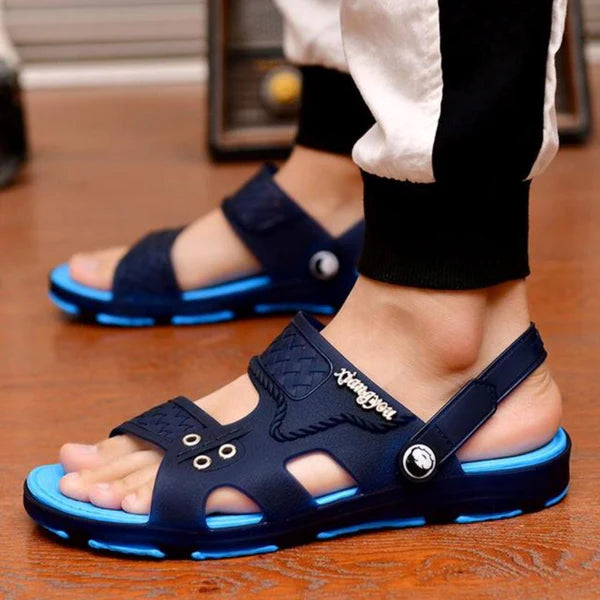 Sandália Para Pesca Masculina Ortopédica Calçados (Sandália Masculina 5) Dm Stores 38 Azul