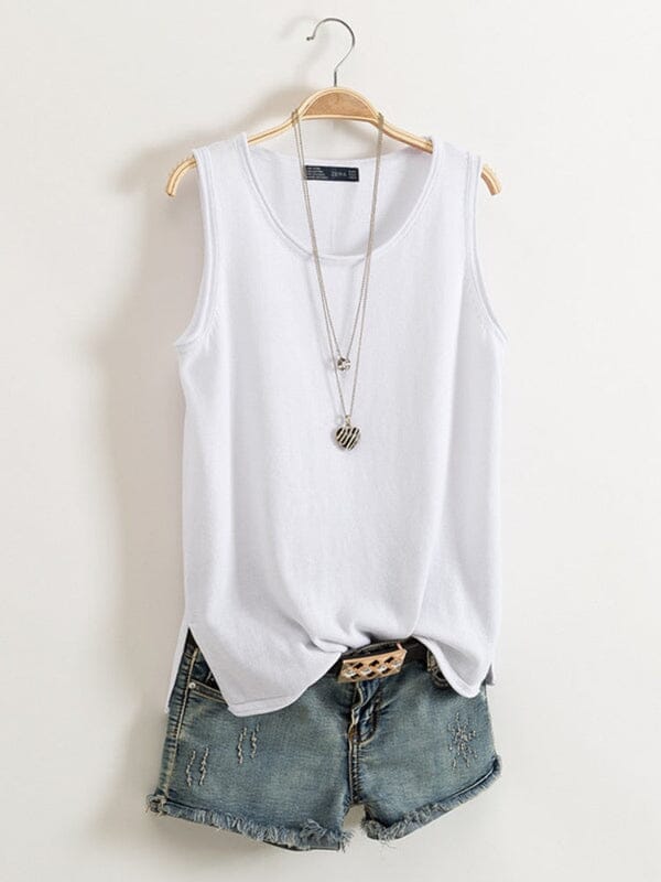 Blusa Regata Alana Dm Stores Branco M