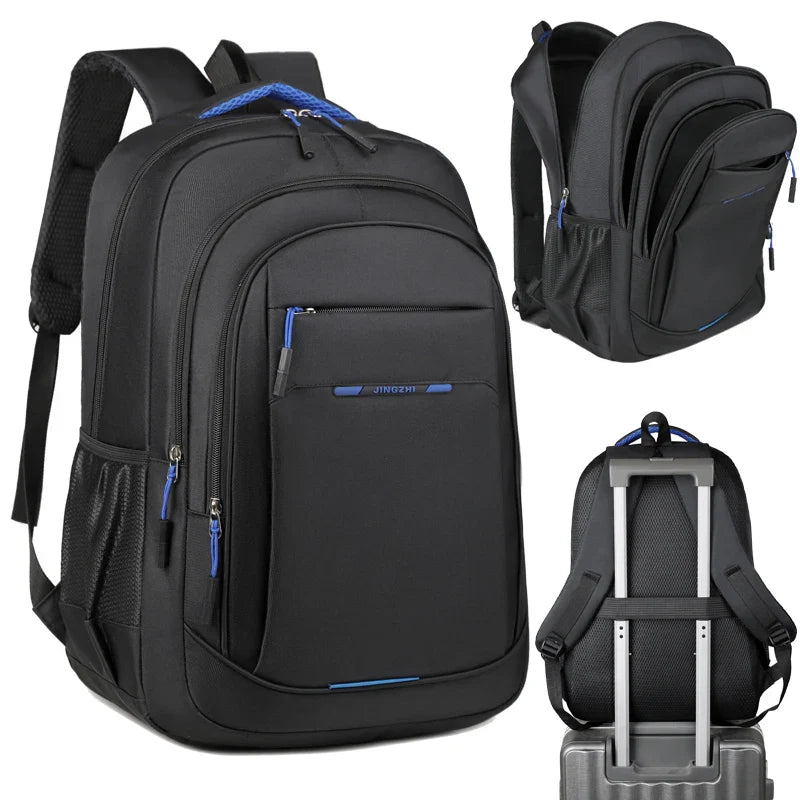 Mochila de Viagem Resistente para Notebook com Compartimento Acolchoado, Impermeável e Múltiplos Bolsos