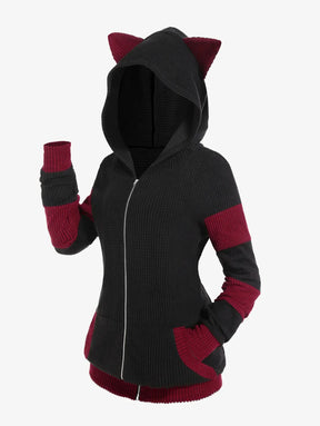 Casaco Feminino Para Inverno Capuz com Orelhinhas - (Promoção de Inverno 2026)