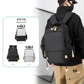Mochila Executiva para Notebook com Alças Ajustáveis e Múltiplos Compartimentos — Ideal para Viagem e Estudos