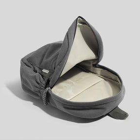 Mochila Fashion em Veludo Cotelê de Grande Capacidade com Alças Ajustáveis — Ideal para Escola, Viagem e Uso Diário