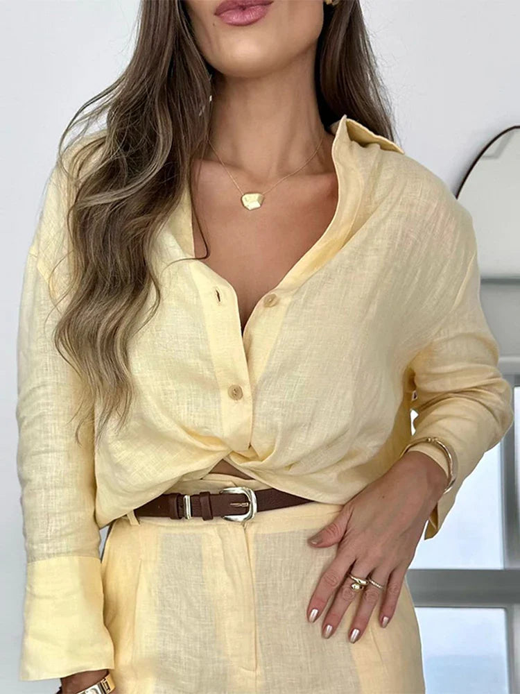 Conjunto Linho Essência Marina