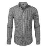 Camisa Social Masculina Manga Longa CAMISA002 G2 Sr Alpha Preto 38 