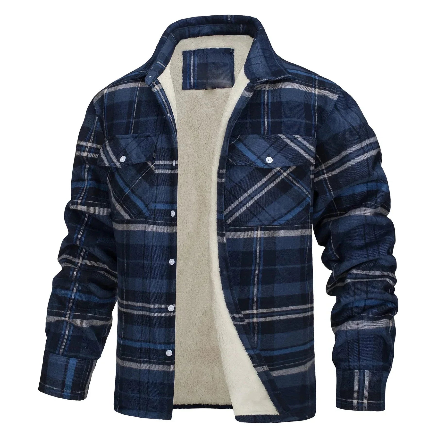 Jaqueta Masculina Xadrez G10 JaquetaXadrez01 Sr Aflha Azul Marinho PP 50-56kg 