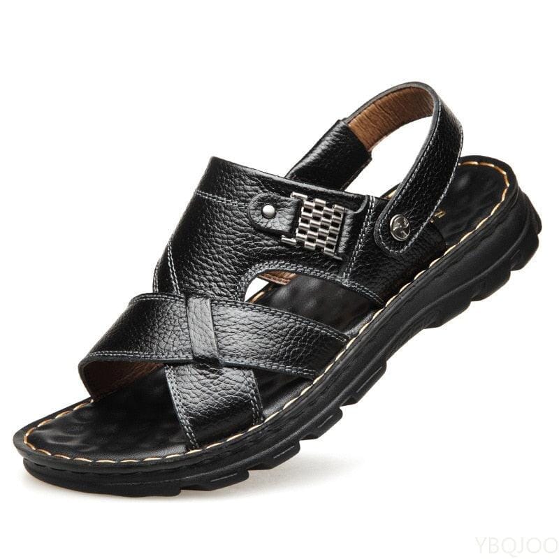 Sandália Ortopédica ConfortPlus Calçados (Sandália Masculina 4) Dm Stores 37 Preto 