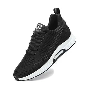 Tênis Masculino Respirável com Aumento de Altura MASCULINO - CALÇADOS - TENIS 10 Dm Stores Preto 37 