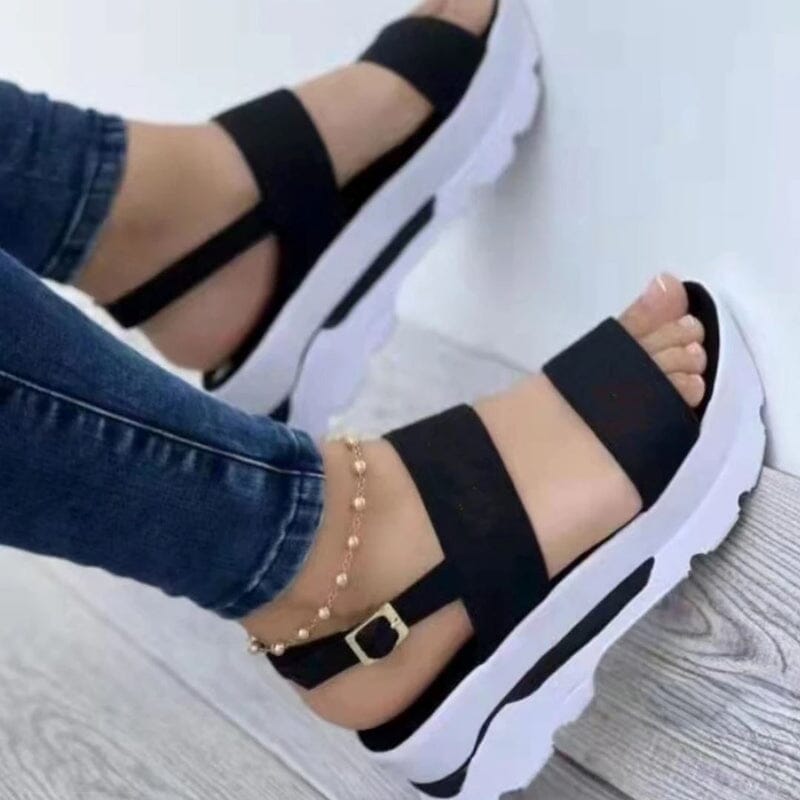 Sandália Feminina Ortopédica Lila Calçados (Sandália Feminina 11) Dm Stores 35 Preto 